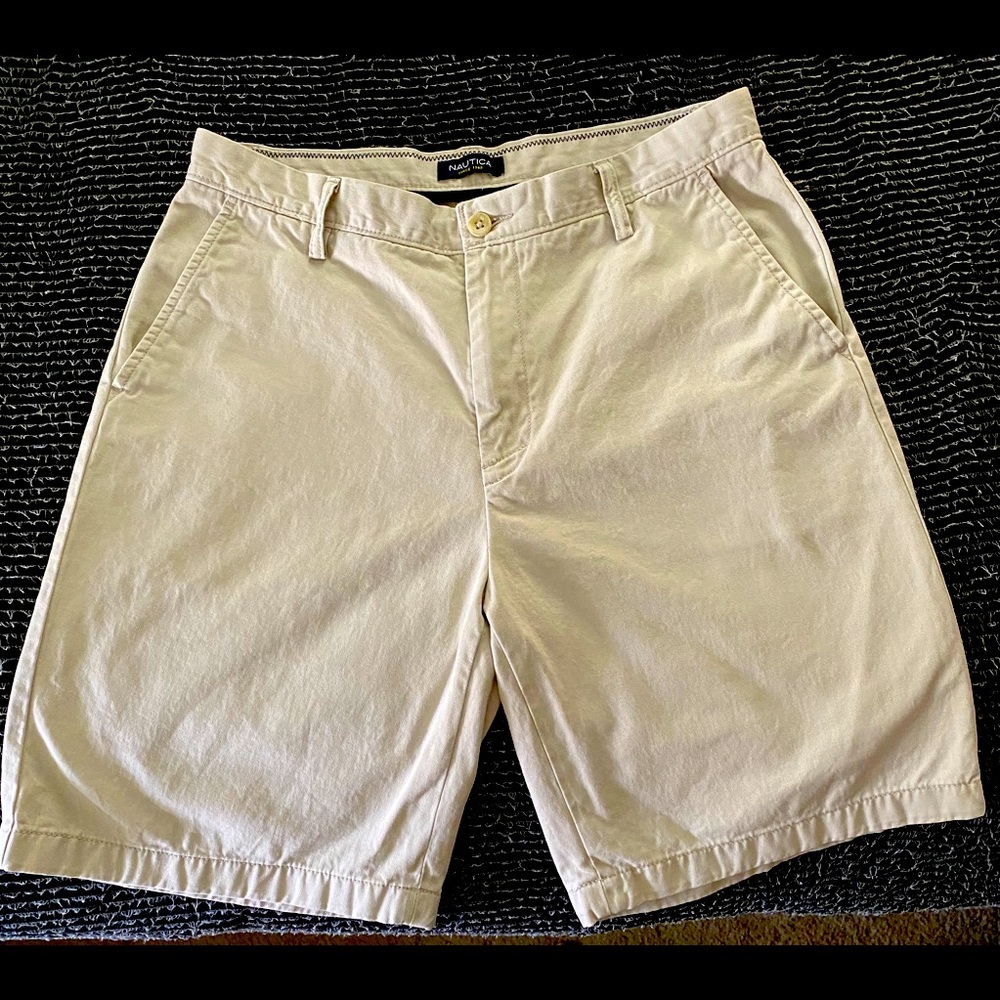 Beige nautica classic fit shorts